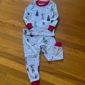 Pottery Barn Star Wars Christmas Pajamas 2T NWOT